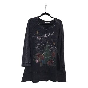 Festive Black Holiday Tunic